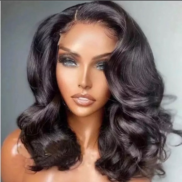 Short Bob Body Wave Lace Front Wig Pre-Plucked With Baby Hair Density 150% 12in - Picture 3 of 5